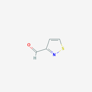 molecular formula C4H3NOS B3261575 Isothiazole-3-carbaldehyde CAS No. 34490-97-6