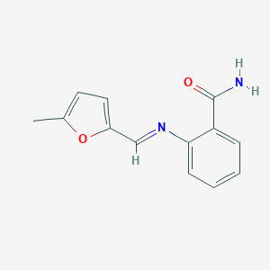 2-{[(5-Methyl-2-furyl)methylene]amino}benzamide