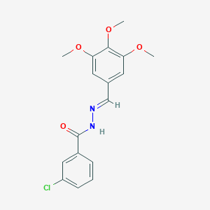 3-chloro-N-[(E)-(3,4,5-trimethoxyphenyl)methylideneamino]benzamide