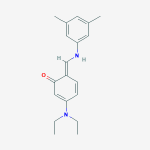(6E)-3-(diethylamino)-6-[(3,5-dimethylanilino)methylidene]cyclohexa-2,4-dien-1-one