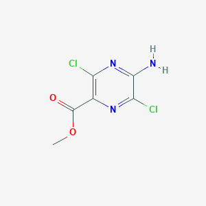 molecular formula C6H5Cl2N3O2 B3261631 Methyl 5-amino-3,6-dichloropyrazine-2-carboxylate CAS No. 34617-69-1