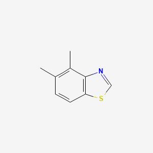 molecular formula C9H9NS B3261653 4,5-Dimethyl-1,3-benzothiazole CAS No. 346465-91-6