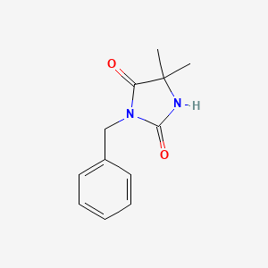 molecular formula C12H14N2O2 B3261668 Hydantoin, 3-benzyl-5,5-dimethyl- CAS No. 34657-68-6