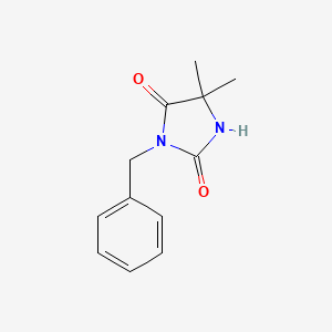 molecular formula C12H14N2O2 B3261668 乙内酰脲，3-苄基-5,5-二甲基- CAS No. 34657-68-6