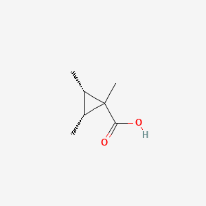 molecular formula C7H12O2 B3261680 2,3-DiMethyl-cyclopropanecarboxylic acid, (Methyl cis) CAS No. 34669-52-8