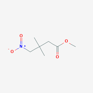 molecular formula C7H13NO4 B3261708 3,3-二甲基-4-硝基丁酸甲酯 CAS No. 34687-04-2