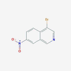 molecular formula C9H5BrN2O2 B3261720 4-溴-7-硝基异喹啉 CAS No. 347146-29-6