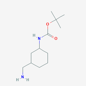 molecular formula C12H24N2O2 B3261727 tert-butyl N-[3-(aminomethyl)cyclohexyl]carbamate CAS No. 347186-61-2