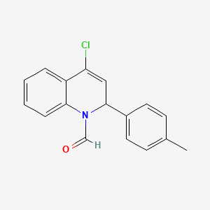 molecular formula C17H14ClNO B3261739 4-Chloro-2-(p-tolyl)quinoline-1(2H)-carbaldehyde CAS No. 347335-63-1