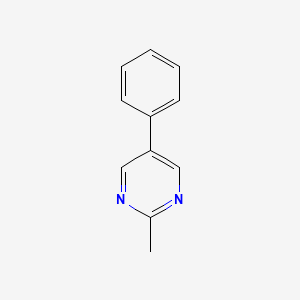 molecular formula C11H10N2 B3261769 2-甲基-5-苯基嘧啶 CAS No. 34771-47-6