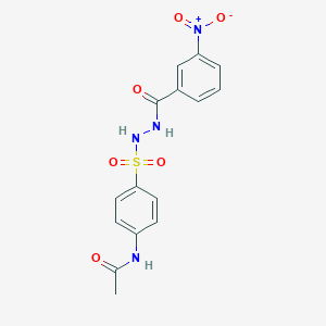 N-(4-{[2-(3-nitrobenzoyl)hydrazino]sulfonyl}phenyl)acetamide