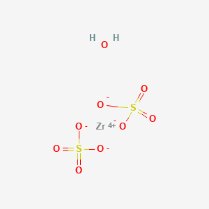 molecular formula H2O9S2Zr B3261796 硫酸锆(IV)水合物 CAS No. 34806-73-0