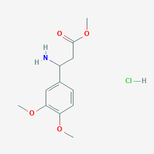 B3261813 Methyl 3-amino-3-(3,4-dimethoxyphenyl)propanoate hydrochloride CAS No. 34841-03-7