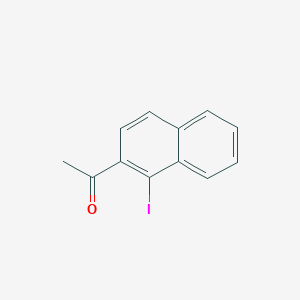 molecular formula C12H9IO B3261838 1-(1-Iodonaphthalen-2-yl)ethanone CAS No. 348616-35-3