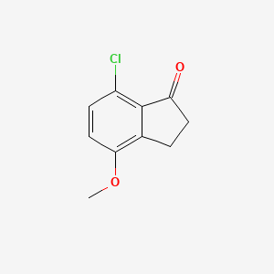 molecular formula C10H9ClO2 B3261846 7-Chloro-4-methoxy-indan-1-one CAS No. 34911-21-2