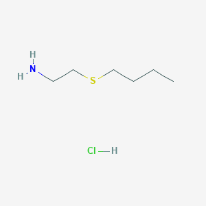 molecular formula C6H16ClNS B3261864 [2-(丁硫基)乙基]胺盐酸盐 CAS No. 3492-83-9