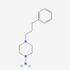 molecular formula C13H21N3 B3261868 4-(3-Phenylpropyl)piperazin-1-amine CAS No. 34924-95-3