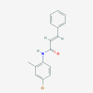 molecular formula C16H14BrNO B3261895 N-(4-bromo-2-methylphenyl)-3-phenylprop-2-enamide CAS No. 349433-20-1