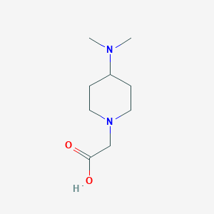 molecular formula C9H18N2O2 B3261896 (4-Dimethylamino-piperidin-1-yl)-acetic acid CAS No. 349535-01-9