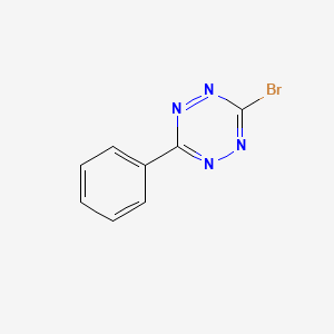 molecular formula C8H5BrN4 B3261920 3-溴-6-苯基-1,2,4,5-四嗪 CAS No. 35011-53-1