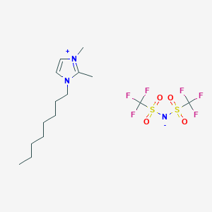 molecular formula C15H25F6N3O4S2 B3261975 1,2-Dimethyl-3-octyl-1H-imidazolium salt with 1,1,1-trifluoro-N-[(trifluoromethyl)sulfonyl]methanesulfonamide CAS No. 350493-09-3