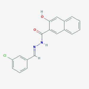 N'-(3-chlorobenzylidene)-3-hydroxy-2-naphthohydrazide