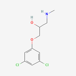 molecular formula C10H13Cl2NO2 B3262015 1-(3,5-Dichlorophenoxy)-3-(methylamino)propan-2-ol CAS No. 350712-67-3