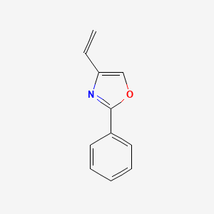molecular formula C11H9NO B3262023 2-Phenyl-4-vinyloxazole CAS No. 350810-76-3