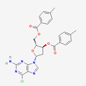 2-AMINO-6-CHLORO-9-(3,5-DI-O-(P-TOLUOYL)-beta-D-2-DEOXYRIBOFURNANOSYL)PURINE