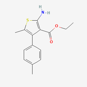 Ethyl 2-amino-5-methyl-4-(4-methylphenyl)thiophene-3-carboxylate