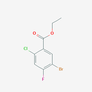 molecular formula C9H7BrClFO2 B3262051 Ethyl 5-bromo-2-chloro-4-fluorobenzoate CAS No. 351325-30-9