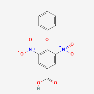 molecular formula C13H8N2O7 B3262060 3,5-Dinitro-4-phenoxybenzoic acid CAS No. 35138-18-2