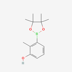 molecular formula C13H19BO3 B3262086 2-Methyl-3-(4,4,5,5-tetramethyl-1,3,2-dioxaborolan-2-YL)phenol CAS No. 351457-33-5