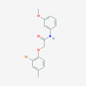 2-(2-bromo-4-methylphenoxy)-N-(3-methoxyphenyl)acetamide