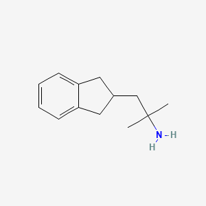 molecular formula C13H19N B3262100 1-(2,3-Dihydro-1H-inden-2-yl)-2-methylpropan-2-amine CAS No. 351490-85-2