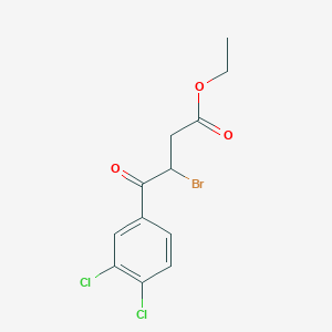 Ethyl 3-bromo-4-(3,4-dichlorophenyl)-4-oxobutanoate