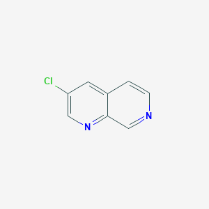 molecular formula C8H5ClN2 B3262115 3-Chloro-1,7-naphthyridine CAS No. 35170-89-9