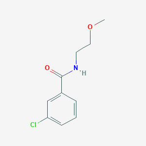 molecular formula C10H12ClNO2 B326214 3-chloro-N-(2-methoxyethyl)benzamide 