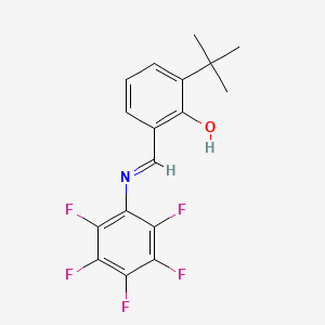 2-tert-Butyl-6-[(pentafluoroanilino)methylidene]cyclohexa-2,4-dien-1-one