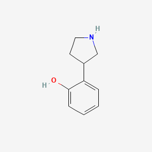 molecular formula C10H13NO B3262166 2-(Pyrrolidin-3-yl)phenol CAS No. 352232-05-4