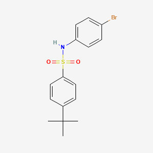 molecular formula C16H18BrNO2S B3262172 N-(4-bromophenyl)-4-tert-butylbenzenesulfonamide CAS No. 352331-89-6