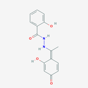 2-hydroxy-N'-[(1Z)-1-(2-hydroxy-4-oxocyclohexa-2,5-dien-1-ylidene)ethyl]benzohydrazide