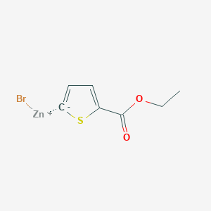 molecular formula C7H7BrO2SZn B3262204 5-Ethoxycarbonyl-2-thienylzinc bromide CAS No. 352530-37-1