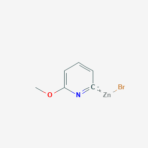 molecular formula C6H6BrNOZn B3262206 6-甲氧基-2-吡啶基溴化锌 CAS No. 352530-39-3