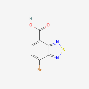 molecular formula C7H3BrN2O2S B3262218 7-溴苯并[c][1,2,5]噻二唑-4-羧酸 CAS No. 3529-60-0