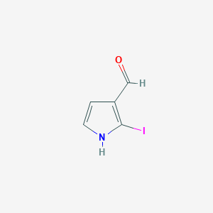 molecular formula C5H4INO B3262236 2-Iodo-1H-pyrrole-3-carbaldehyde CAS No. 35302-92-2