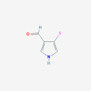 molecular formula C5H4INO B3262238 4-Iodo-1H-pyrrole-3-carbaldehyde CAS No. 35302-93-3