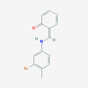 (6Z)-6-[(3-bromo-4-methylanilino)methylidene]cyclohexa-2,4-dien-1-one