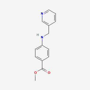 molecular formula C14H14N2O2 B3262247 Methyl 4-((pyridin-3-ylmethyl)amino)benzoate CAS No. 353235-71-9