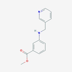molecular formula C14H14N2O2 B3262255 Methyl 3-((pyridin-3-ylmethyl)amino)benzoate CAS No. 353235-72-0